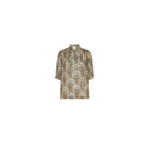 Heartmade -Turin skjorte - Green paisley print