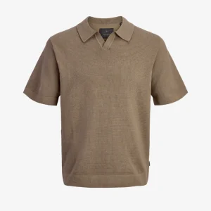 Jack Jones Milano Strikpolo Brun