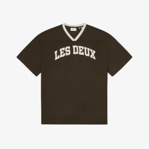 Les Deux Bronson Mesh T-Shirt Brun