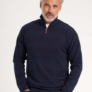 Sømand Half Zip 'Beder' - Dark Navy